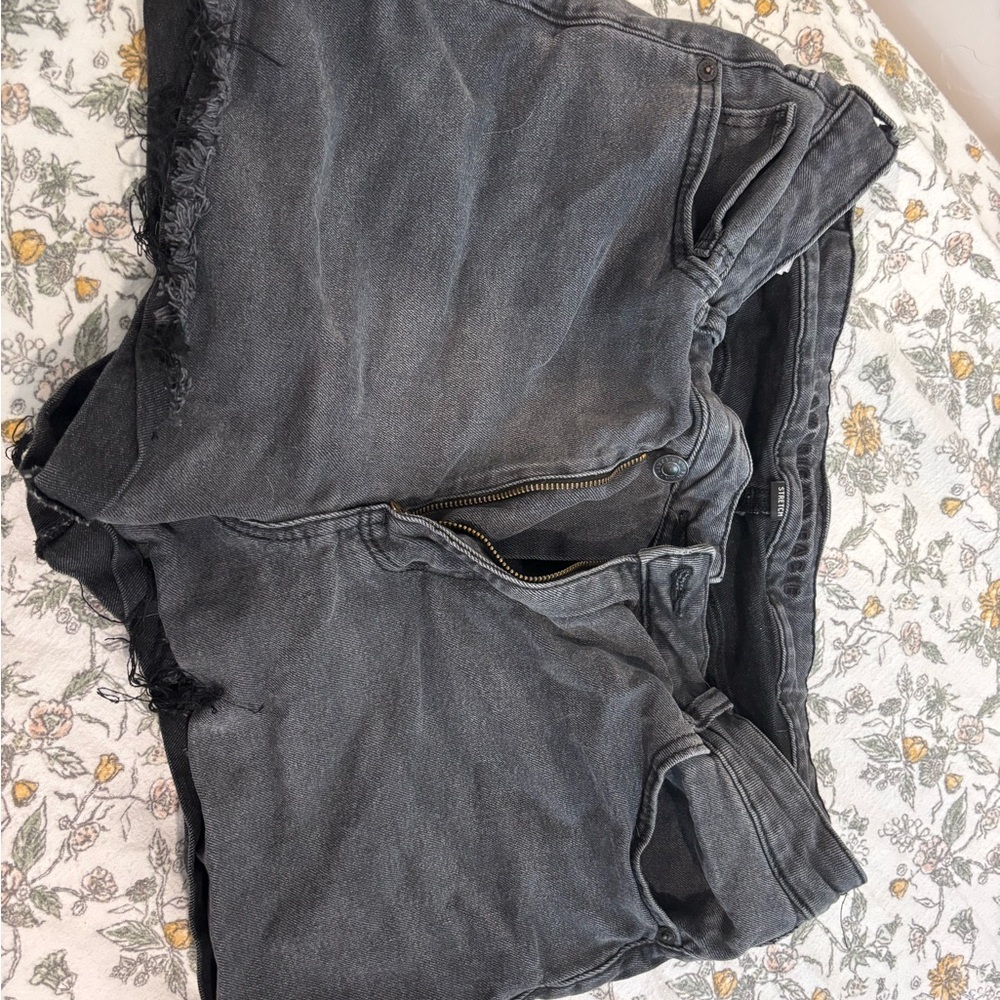 American Eagle Outfitters Dark Gray Denim Shorts